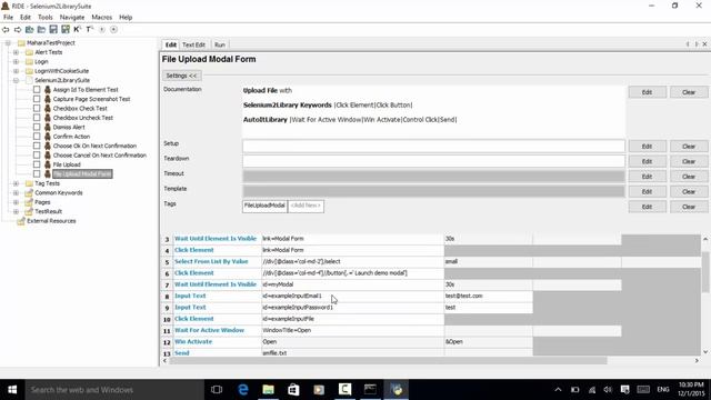 Robot Framework - Modal Form File Upload смотреть онлайн