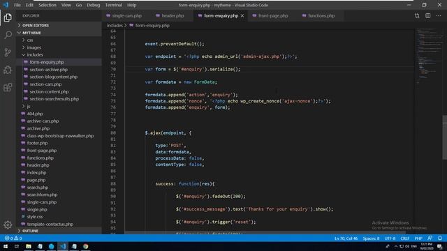WordPress Theme Development From Scratch - 12.0.1 "Nonces" - Security for your AJAX Form (2020) смотреть онлайн