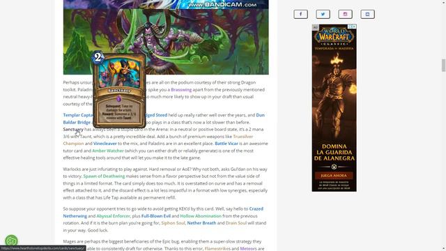Los Mejores Heroes y Cartas para Jugar en ARENA🚀HEARTHSTONE! смотреть онлайн