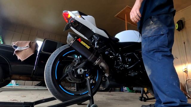 2020 GSX-R 750 Akrapovic Slip-on Exhaust Sound