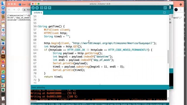 Arduino ESP8266 – Consumir una API – conocer la hora y fecha actual de una medición смотреть онлайн