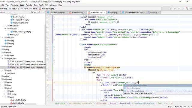 Laravel 5.6 Tutorial: Delete & Soft delete смотреть онлайн