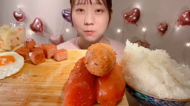 ASMR Grilled Mentaiko, Mentaiko and Fried Egg【Mukbang/ Eating Sounds】【English subtitles】 смотреть онлайн