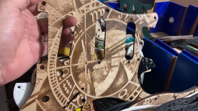 Latest and greatest laser engraved wood pickguards