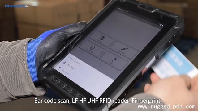 8 inch Android 9 RAM 4GB ROM 64GB Rugged Tablet with 2D Barcode scanner RFID UHF смотреть онлайн