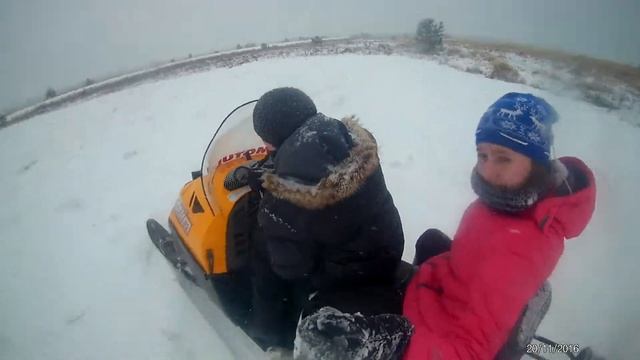 снегоход, осмотр окрестностей смотреть онлайн