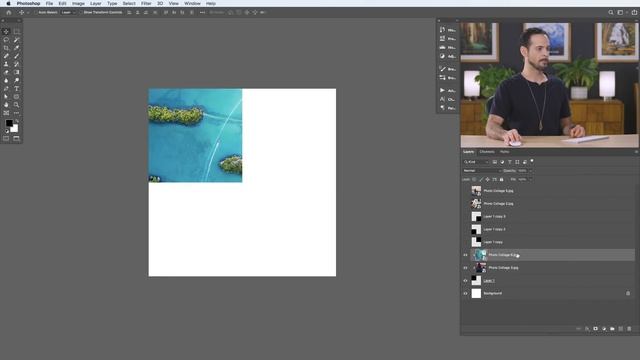 How to Create a Photo Collage in Photoshop | Day 18 смотреть онлайн