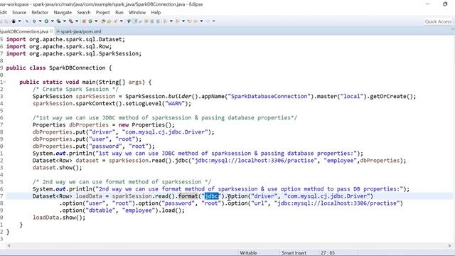 How to read data from database/table using SparkSession in spark java with example смотреть онлайн