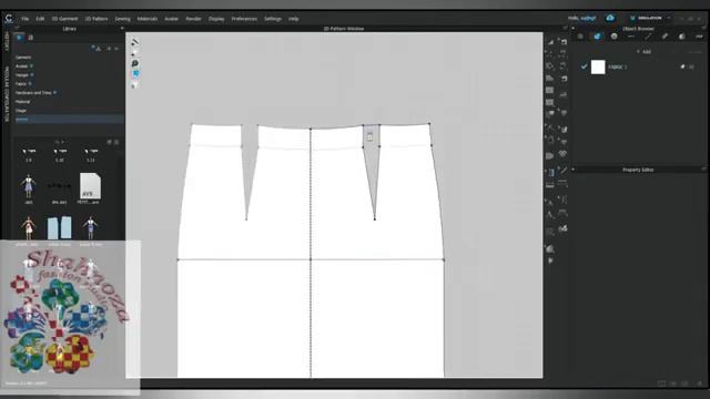 Моделирование юбки в Сlo 3d / Designing a skirt in Clo 3d смотреть онлайн