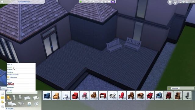BASE GAME PARTY MANSION l Sims 4 House Building смотреть онлайн