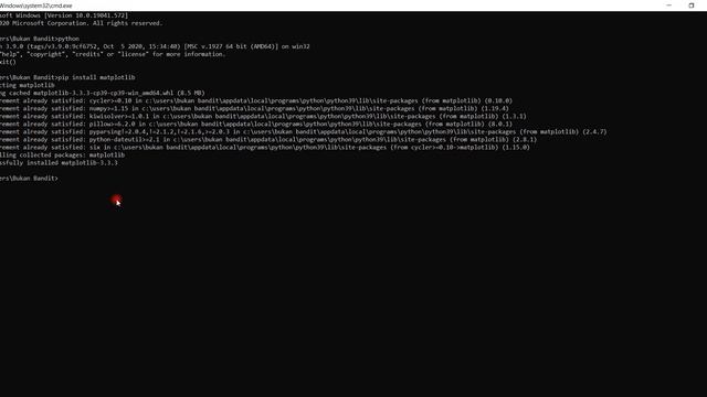 Install matplotlib & Pandas Python смотреть онлайн