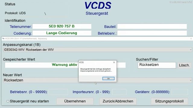VCDS Codierung | Service Inspektion rückstellen | Anleitung zum Serviceintervall WIV zurücksetzen смотреть онлайн