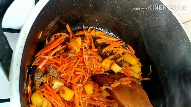 Оной жана бат (тез)бышкан тамак.Быстрый макароны с мясом.Быстрый и сытный ужин за 30минутта смотреть онлайн