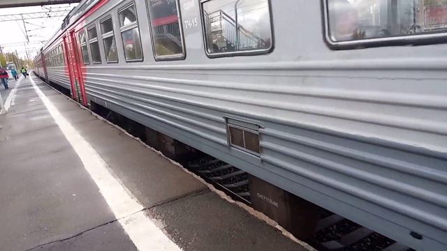 Электропоезд эт2м-130 Сообщением Санкт-Петербург Любань Отправляется с платформы Тосно-2 смотреть онлайн