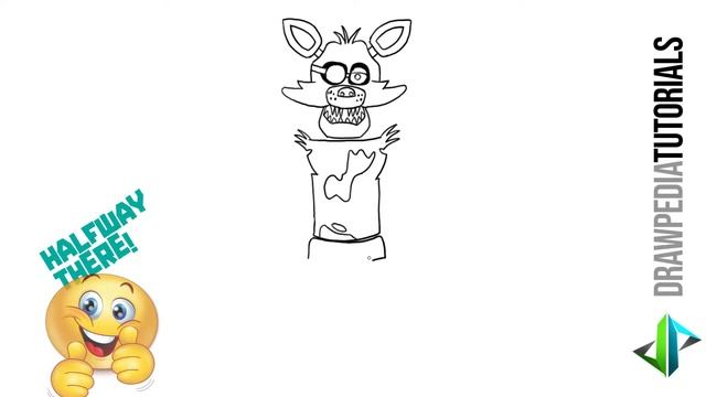[DRAWPEDIA] HOW TO DRAW FOXY FROM FNAF (FIVE NIGHTS AT FREDDY'S) - STEP BY STEP DRAWING TUTORIAL смотреть онлайн