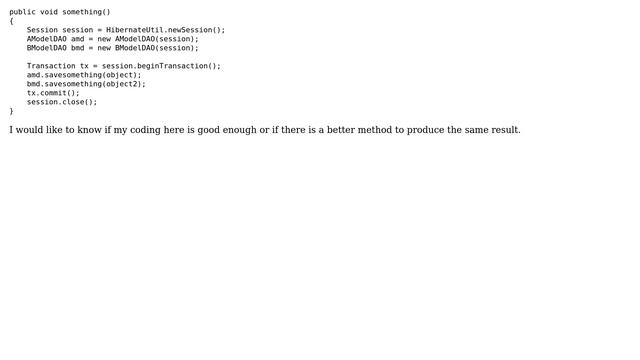 Code Review: Coherent usage of Hibernate's session and DAO смотреть онлайн