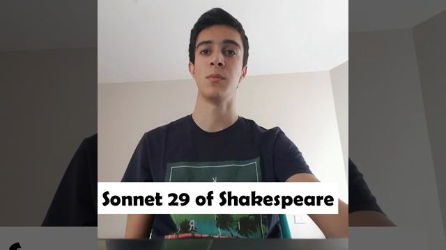 A sonnet a day Keeps the virus away. Sonnet 29 смотреть онлайн