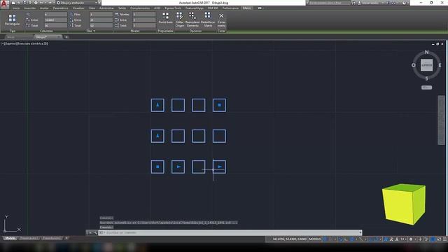 52 - Autocad 2017 - Veamos el comando Matriz Rectangular смотреть онлайн