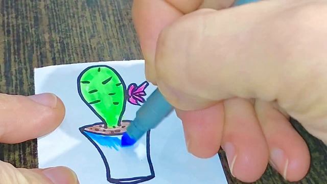 ОТКРОЙ Пакетик /Просто рисуем / рисование / рисунок/ милый /КАКТУС/ Сюрприз/ как нарисовать смотреть онлайн