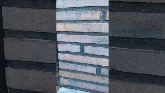 Клинкерный ригельный кирпич, цвет красно-чёрный. смотреть онлайн