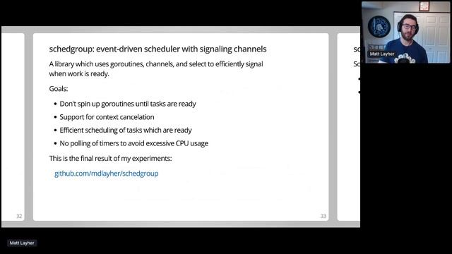 GopherCon Europe 2020: Matt Layher - Schedgroup: a Timer-Based Goroutine Concurrency Primitive смотреть онлайн