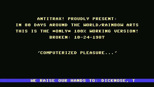 Antitrax Intro 001 ! Commodore 64 (C64) смотреть онлайн