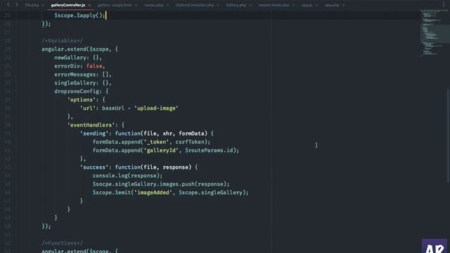 #15 Updating the uploaded image Angular $emit, $watch - SPA Laravel & AngularJS смотреть онлайн