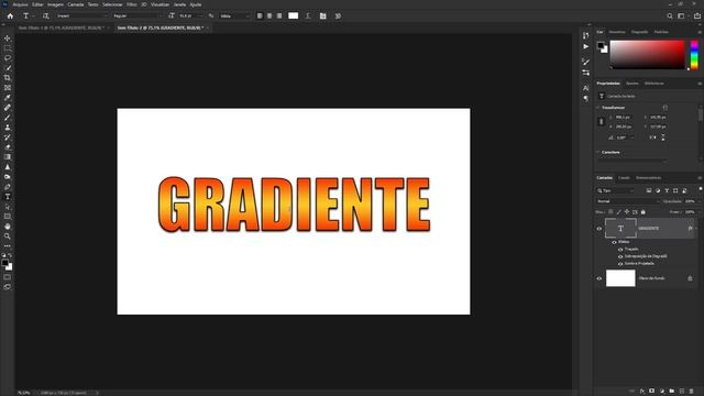 Como Fazer o Efeito de TEXTO DISTORCER Aplicando GRADIENTE no Photoshop смотреть онлайн