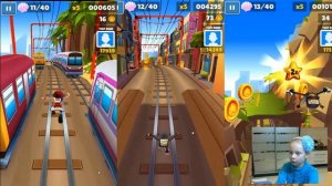 Subway Surf играем Мультик Игра СОБИРАТЕЛЬ МОНЕТ на канале в гостях у Даши