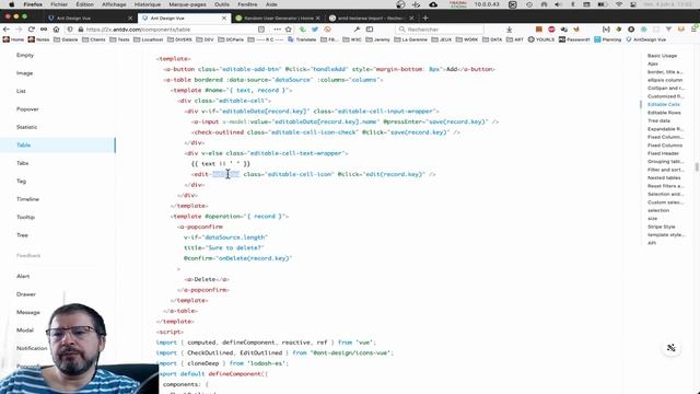 05 - 04 - Ant Design of Vue : afficher les données en tableau смотреть онлайн