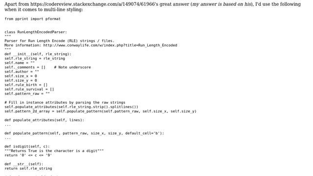 Parse Run Length Encoded file for cellular automaton data (2 Solutions!!) смотреть онлайн