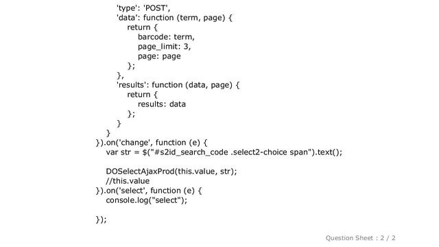 jQuery : select2 onchange event only works once смотреть онлайн
