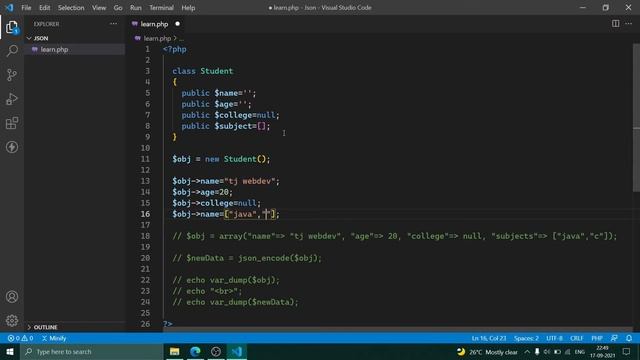Working with JSON in PHP | json_encode() and json_decode() смотреть онлайн