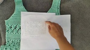 Пляжная туника крючком. Схема