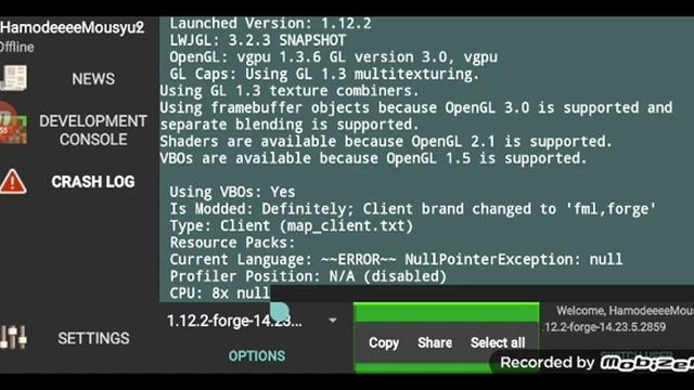 Galaxy A20 Play Pojavlauncher Crocus-v3 openjdk Crash log Error смотреть онлайн