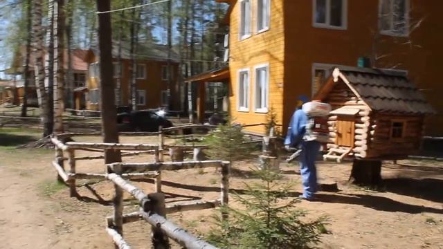 Город Череповец. Обработка от клещей ,база отдыха "Дача Липенка" смотреть онлайн