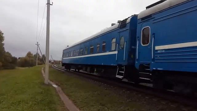 ТЭП70-0206 на перегоне Скрибовцы-Лида смотреть онлайн