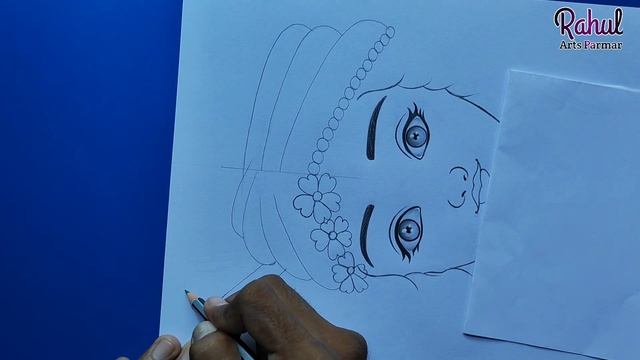 How To Draw Krishna Ji | Easy Trick | Step By Step | Pencil Drawing Tutorial | Lord Krishna Sketch смотреть онлайн