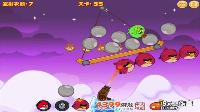 Angry Birds Collection 2 - CANNON SHOOTING BIRD AND THROW STONE TO BAD PIGGIES!! смотреть онлайн