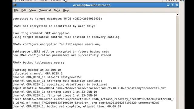 Configure RMAN password encryption смотреть онлайн