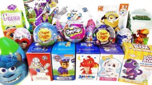 20 Киндер Сюрпризов, Unboxing Kinder Surprise TSUM TSUM Дисней, ФИКСИКИ,Щенячий патруль,Свинка Пеппа