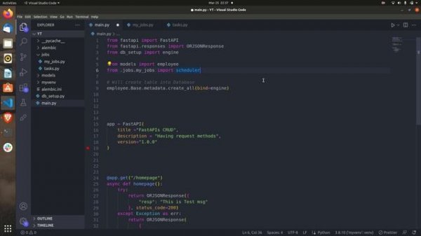 Cron Jobs in Python | Schedule Jobs in Python | FastAPI