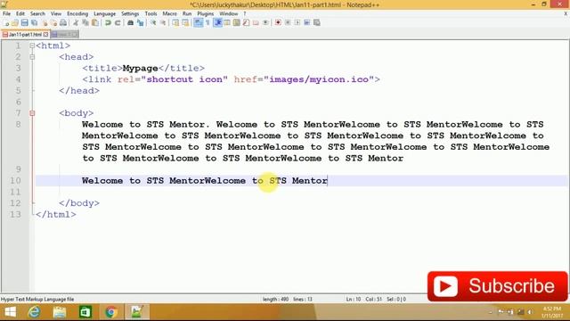 1.2 Html Tags by STS Mentor смотреть онлайн