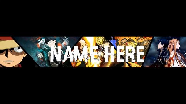 MULTIPLE ANIME BANNER TEMPLATE | PSD PHOTOSHOP CS6 смотреть онлайн