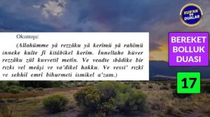 BEREKET ve BOLLUK DUASI DİNLE Kuran ve Dualar