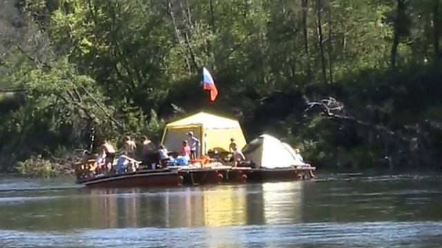 Бойскаутский сплав по реке Уфа, моторный катамаран Кама 600 "Бивак" и Кама 600 "Бивак -У" смотреть онлайн