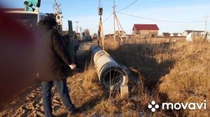 Укладка трубы в дренажную канаву / заезд на участок