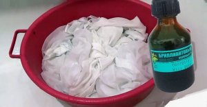 КАК отбелить ТЮЛЬ при помощи ЗЕЛЕНКИ? ТЮЛЬ БУДЕТ как новая.