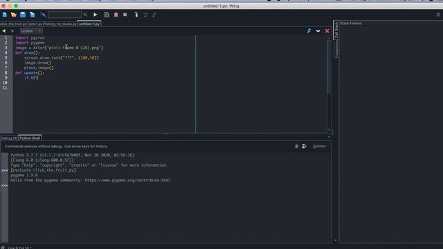 how to move a charecter in pygame zero смотреть онлайн