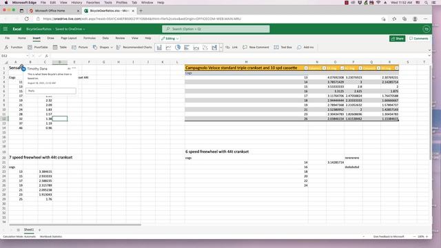 Microsoft Excel Online: Inserting comments смотреть онлайн